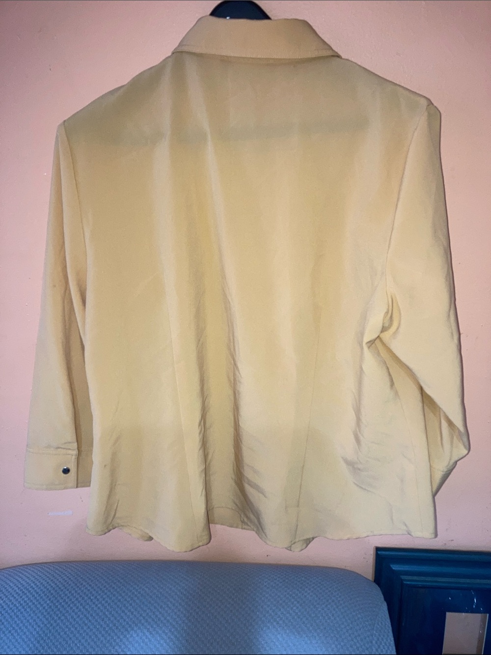 Covington Mustard Yellow Button/Zip Top - Picture 4 of 4
